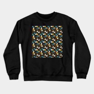 Happy Swimming a Paddling of Ducks Pattern Crewneck Sweatshirt